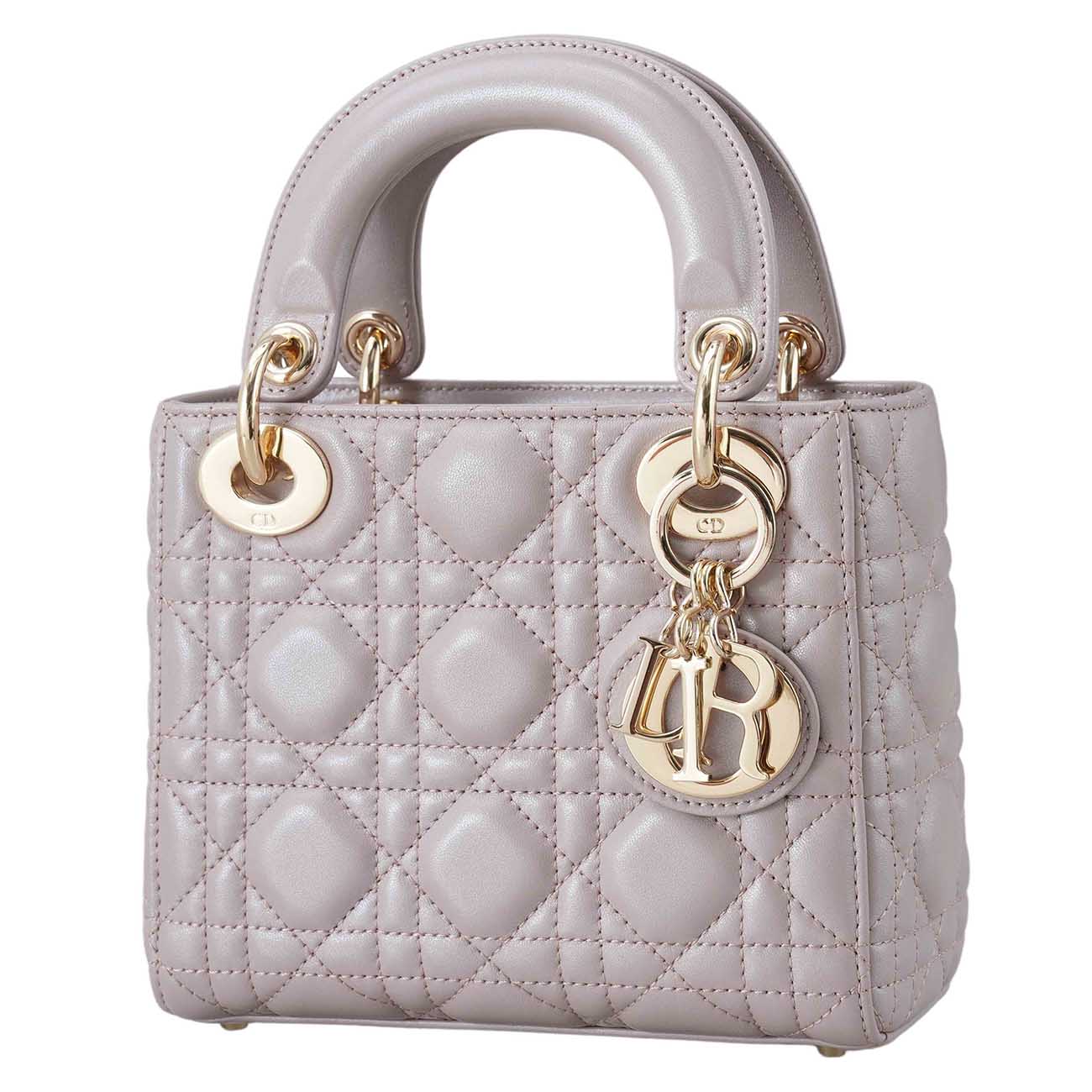 CHRISTIAN DIOR(USED)크리스찬디올 램스킨 레이디디올 미니 백